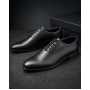 Pantofi barbati eleganti din piele naturala de culoare neagra GKR119N